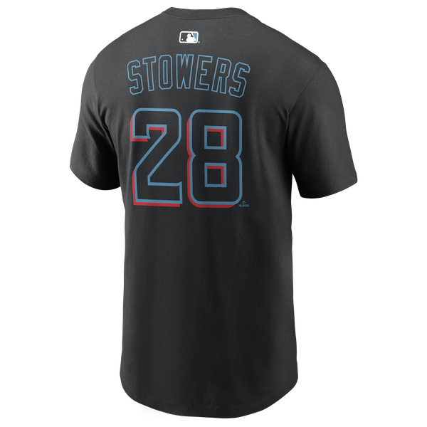 Nike Miami Marlins Name & Number T-Shirt - Men's - Black - Image 3