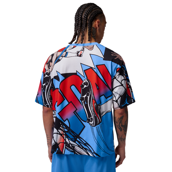 Jordan Brooklyn GFX Short Sleeve Crew - Men's - Blue/Red - Image 2
