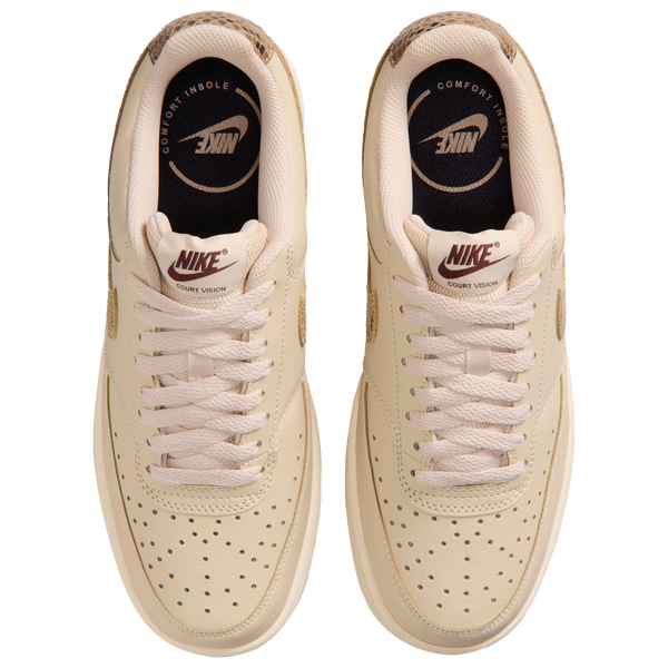 Nike Court Vision Lo Premium - Women's - Black/Sanddrift/British Khaki - Image 4