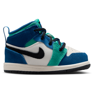 Jordan Jordan 1 Mid SE - Boys' Toddler - Chalk/University Red/True Blue