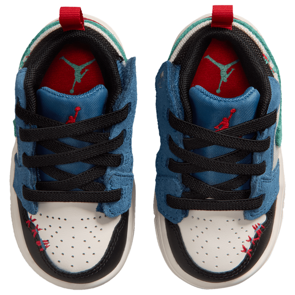 Jordan Retro 1 Low ALT SE Uni - Boys' Toddler - Blue/Black/Green - Image 4
