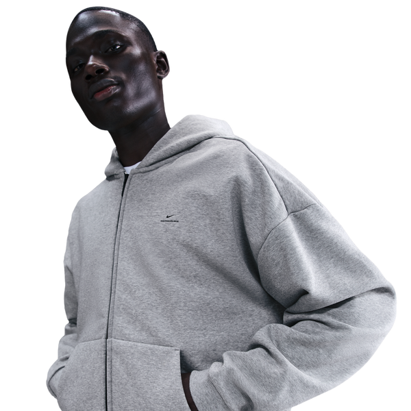 Nike TF SI Brush Hoodie - Men's - Dk Grey Heather/Black