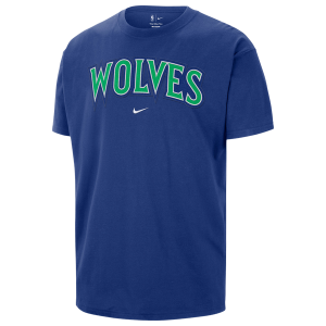 Nike Timberwolves Wordmark Standard Issue S/S T-Shirt - Men's - Blue