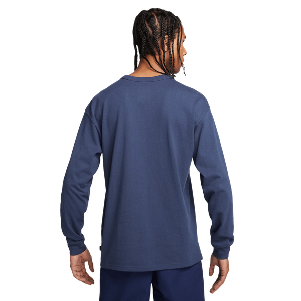 Nike Premium Essentials Long Sleeve SUST T-Shirt - Men's - Thunder Blue - Image 2