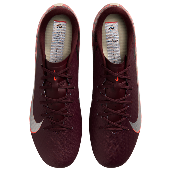 Nike Zoom Vapor 16 Academy FG/MG - Men's - Mtlc Silver/Univ Red/Burgundy Crush - Image 4