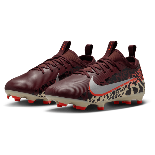 Nike JR Zoom Vapor 16 Academy FG/MG - Boys' Grade School - Burgundy Crush/Metallic Silver/University Red - Image 6