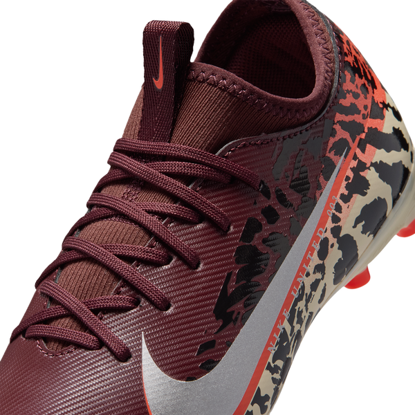 Nike JR Zoom Vapor 16 Academy FG/MG - Boys' Grade School - Burgundy Crush/Metallic Silver/University Red - Image 7