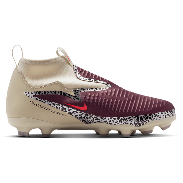 Nike Phantom 6 High Academy FG/MG - Boys' Grade School - Burgundy Crush/Fossil/University Red