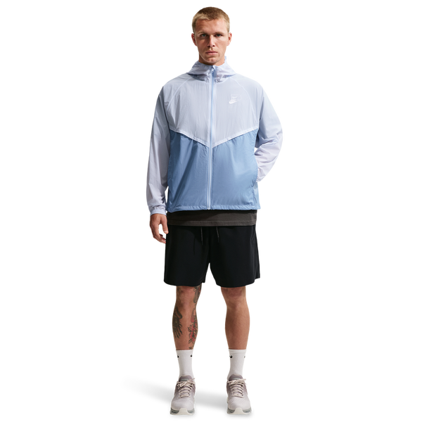 Nike Windrunner Lightweight Unlined FZ UV Jacket - Men's - Hydrogen Blue/Work Blue/White - Image 3