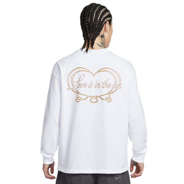 Nike NSW Vday Loose Long Sleeve Tee - Men's - White - Image 2