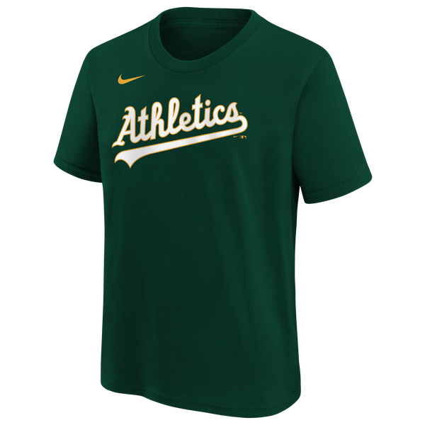 Nike MLB Athletics Kids Name & Number T-Shirt - Youth - Green - Image 2