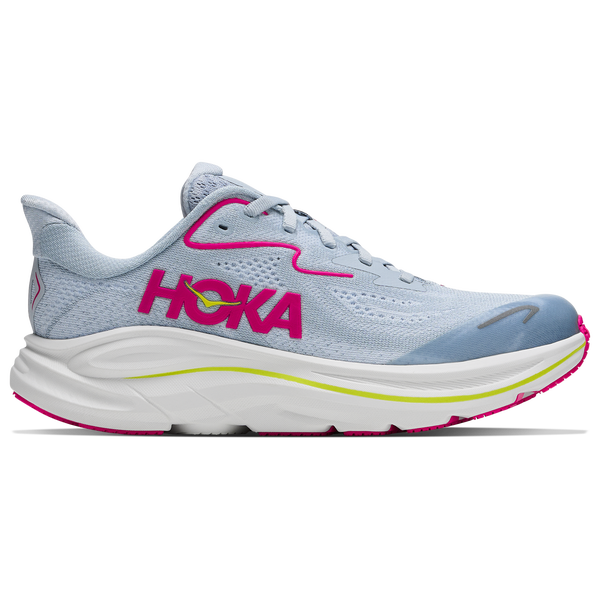 HOKA Clifton 10 - Girls' Grade School - Grey/Pink