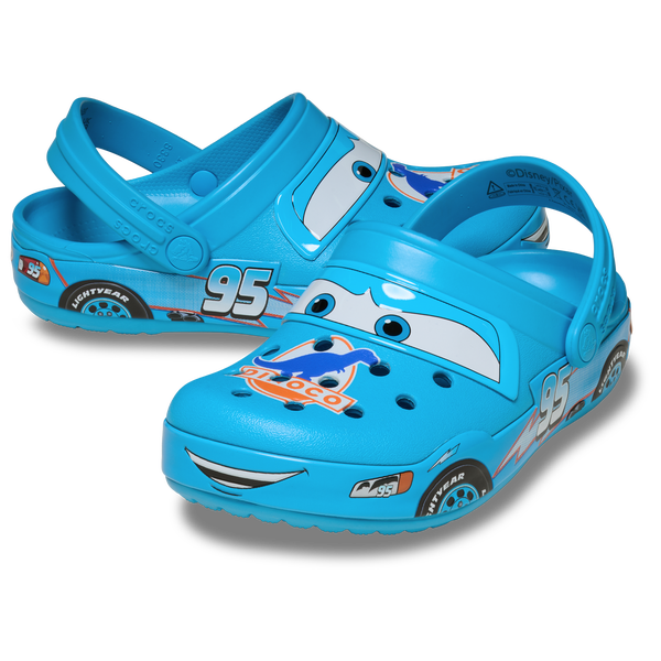 Crocs Lightning McQueen Dinoco Clogs - Boys' Preschool - Blue/Multi - Image 7