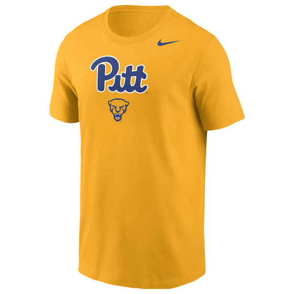 Nike Univ of Pittsburgh Alternate Logo 3 T-Shirt - Men's - Yellow