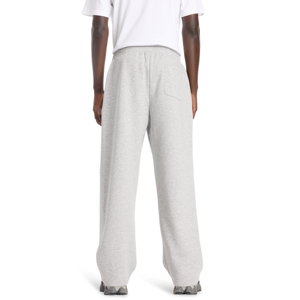New Balance Sport Essentials Open Hem Fleece Pants - Men's - Grey/White - Image 2