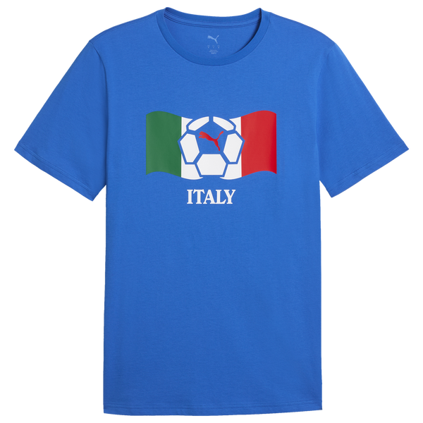 PUMA Fanpack Shortsleeve Tee - Men's - Red/Team Royal