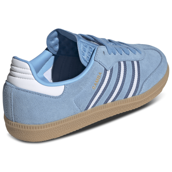 adidas Samba - Boys' Grade School - Crew Blue/Light Blue/White - Image 3