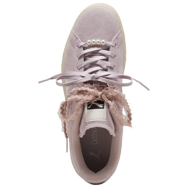 PUMA Suede Bloom - Women's - Misty Pink/Powder Pink - Image 4