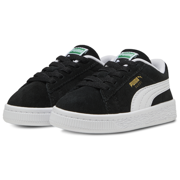 PUMA Suede Classic - Girls' Toddler - Puma White/Puma Black - Image 6