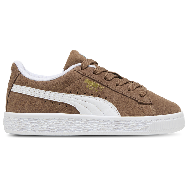 PUMA Suede Classic - Boys' Preschool - White/Brown
