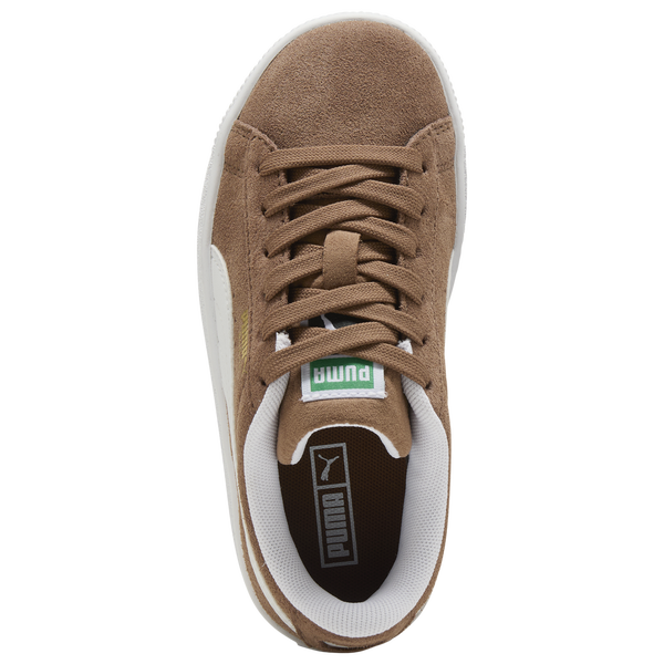 PUMA Suede Classic - Boys' Preschool - White/Brown - Image 4