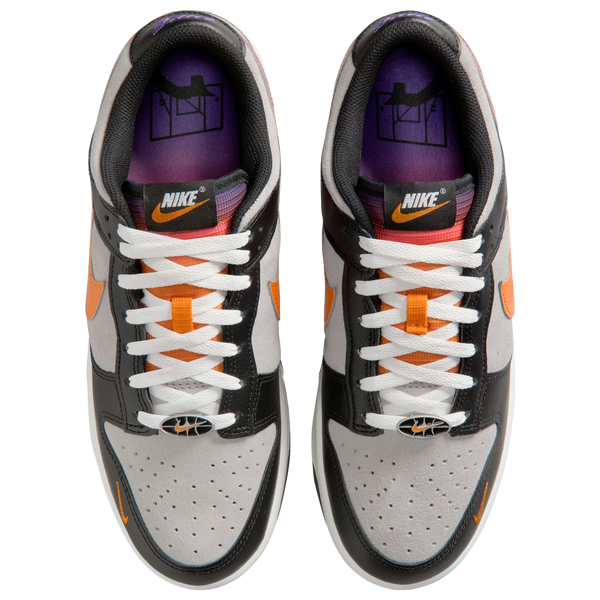 Nike Dunk Low Retro Premium - Men's - Medium Grey/Orange Peel/Black - Image 4