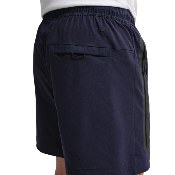 Nike Tech Woven Shorts - Men's - Blackened Blue/University Red - Image 2