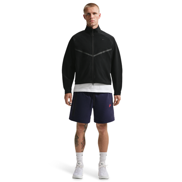Nike Tech Woven Shorts - Men's - Blackened Blue/University Red - Image 3