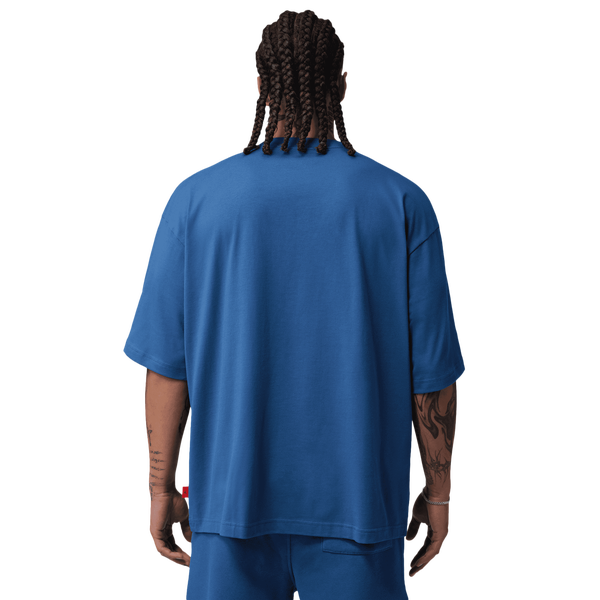 Jordan Stretch Oversized Short Sleeve Crew - Men's - Blue - Image 2