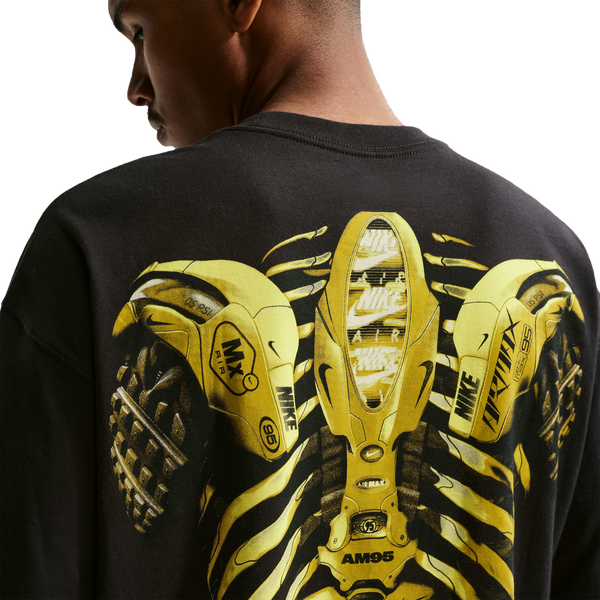 Nike Built Different Max 90 T-Shirt - Men's - Black/Yellow - Image 2