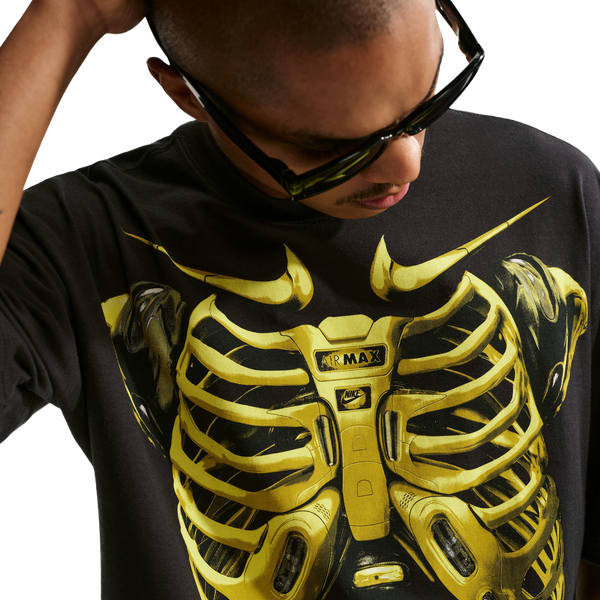 Nike Built Different Max 90 T-Shirt - Men's - Black/Yellow - Image 3