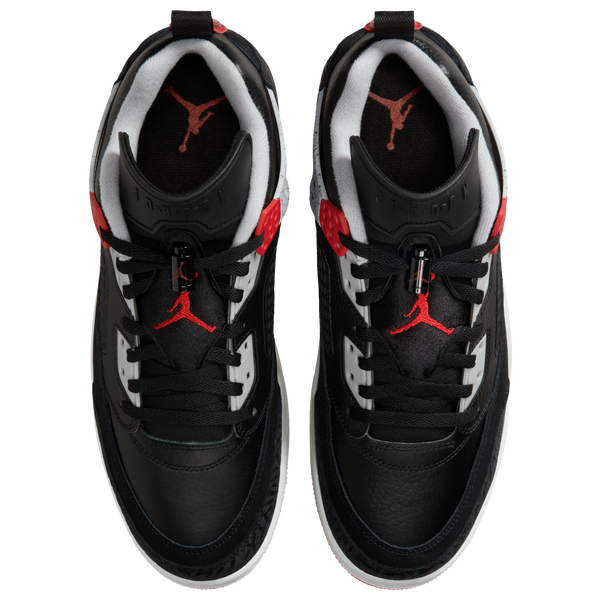 Jordan Spizike Low - Men's - Black/Grey/Red - Image 4