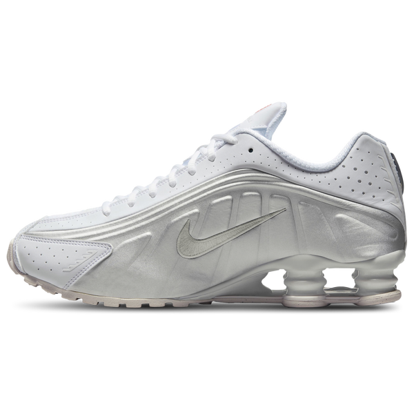 Nike Shox R4 - Men's - White/Metallic Silver - Image 2