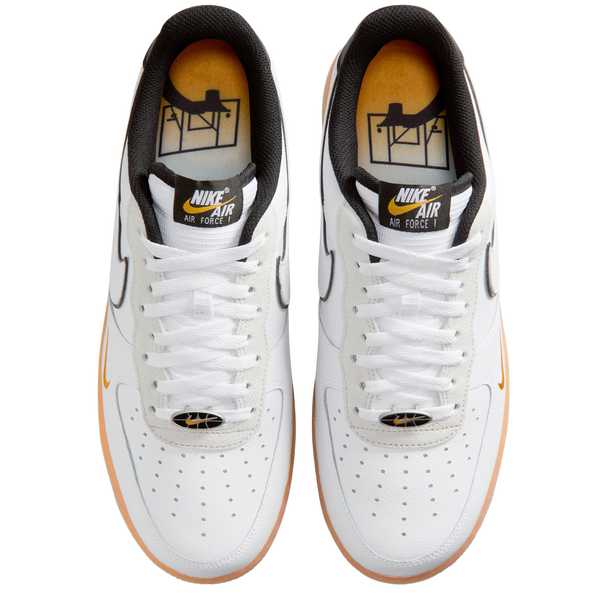 Nike Air Force 1 '07 - Men's - Black/White/Orange Peel - Image 4