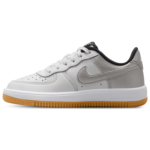 Nike Force 1 Low Lv8 5 Lace-Up - Boys' Preschool - Summit White/Black/Grey - Image 2