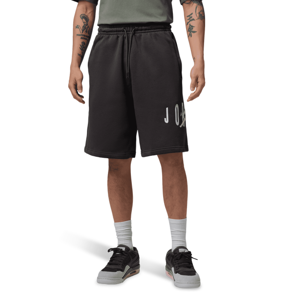 Jordan Brooklyn Stretch Fleece Short - Men's - Anthracite/Iced Carmine - Image 5