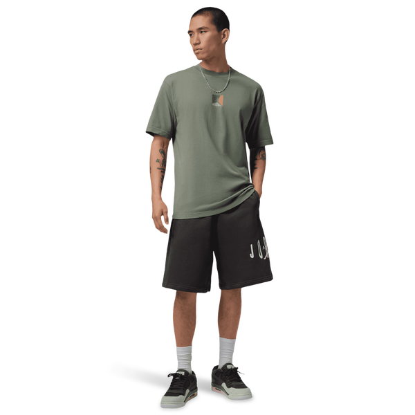 Jordan Brooklyn Stretch Fleece Short - Men's - Anthracite/Iced Carmine - Image 6