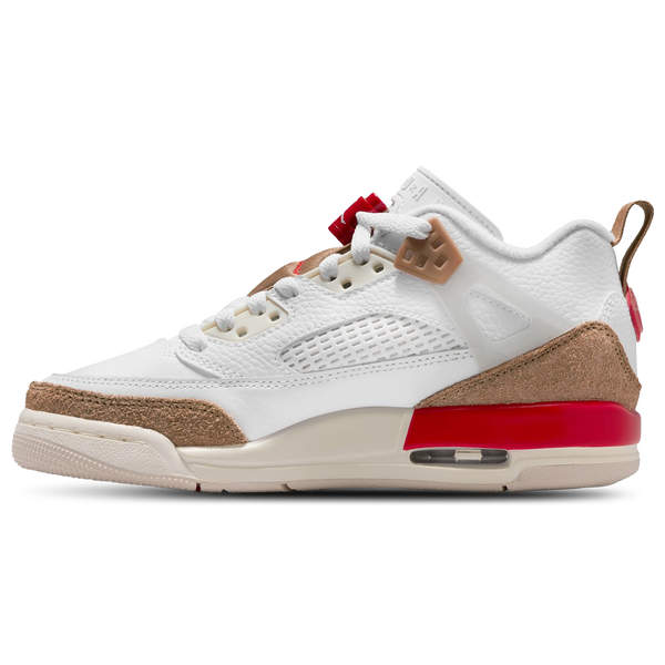 Jordan Spizike Low - Girls' Grade School - White/Fire - Image 2