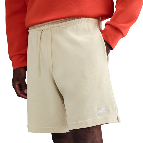 Nike Club Knit Shorts - Men's - Lt Khaki/White