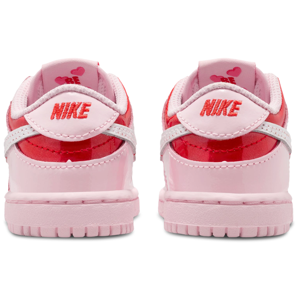 Nike Dunk Low Valentine's Day - Girls' Toddler - Pink Foam/Summit White/Red - Image 3