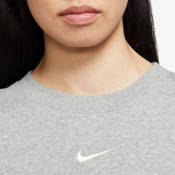 Nike NSW Style Fleece Crew OOS - Women's - Grey - Image 4