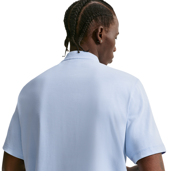 Nike Club SS Henley - Men's - Hydrogen Blue/Hydrogen Blue/White - Image 2