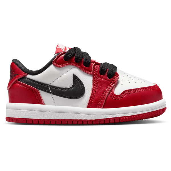 Jordan Retro 1 Low - Boys' Preschool - Summit White/Black/Varsity Red