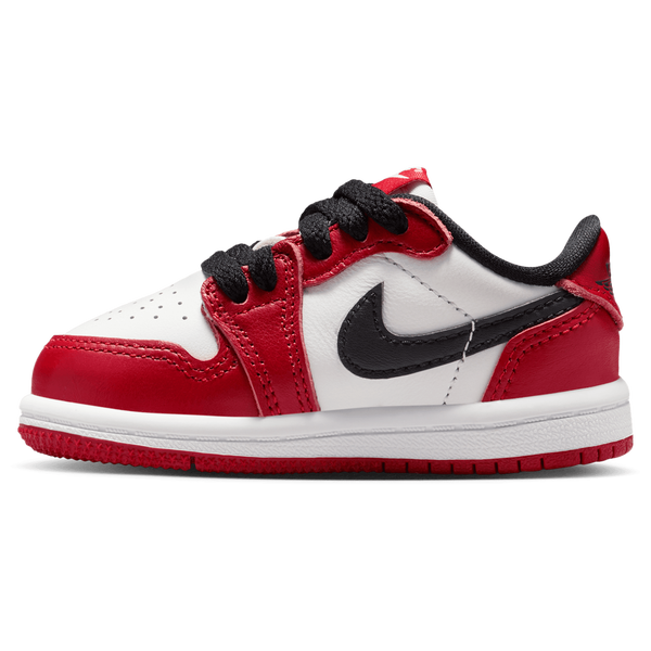 Jordan Retro 1 Low - Boys' Preschool - Summit White/Black/Varsity Red - Image 2