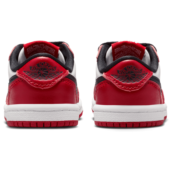 Jordan Retro 1 Low - Boys' Preschool - Summit White/Black/Varsity Red - Image 3