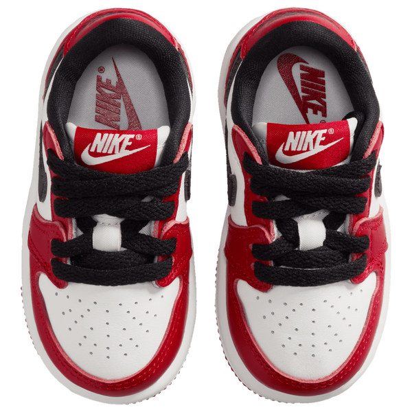 Jordan Retro 1 Low - Boys' Preschool - Summit White/Black/Varsity Red - Image 4