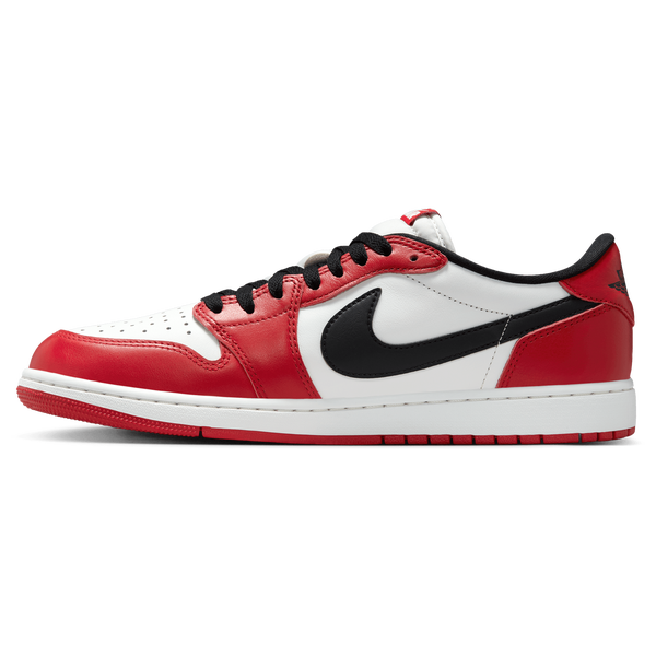 Jordan AJ 1 Retro Low OG - Men's - White/Red/Black - Image 2