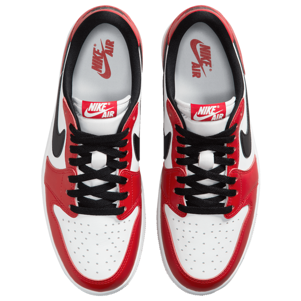 Jordan AJ 1 Retro Low OG - Men's - White/Red/Black - Image 4