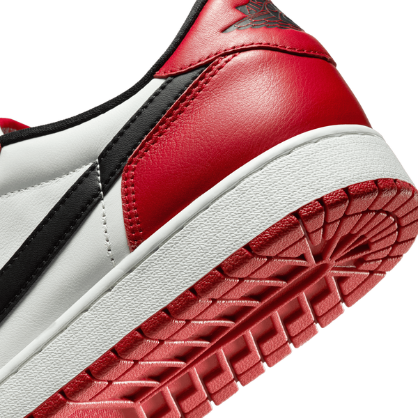 Jordan AJ 1 Retro Low OG - Men's - White/Red/Black - Image 8