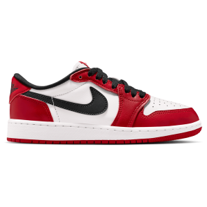 Jordan AJ 1 Retro Low OG - Boys' Grade School - Summit White/Varisty Red/Black